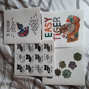 Swedish Dishcloth in White, Set Of 4